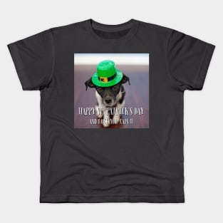 Offensive Dog St. Patrick’s Day Kids T-Shirt